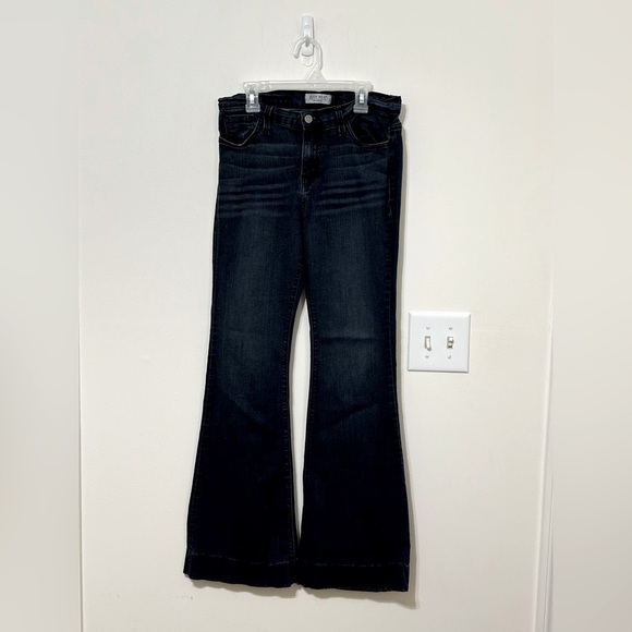 Judy Blue Dark Wash Y2K Style Flare Denim Jeans - Picture 1 of 4